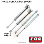 F-O-A 2.0 Inch ID Jeep JK OEM Front & Rear Shock Kit