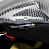 PCI STILO VENTI WRX DIRT SA2025 HELMET W/CARBON FIBER RACEAIR FITTING & STILO EARCUP WIRING